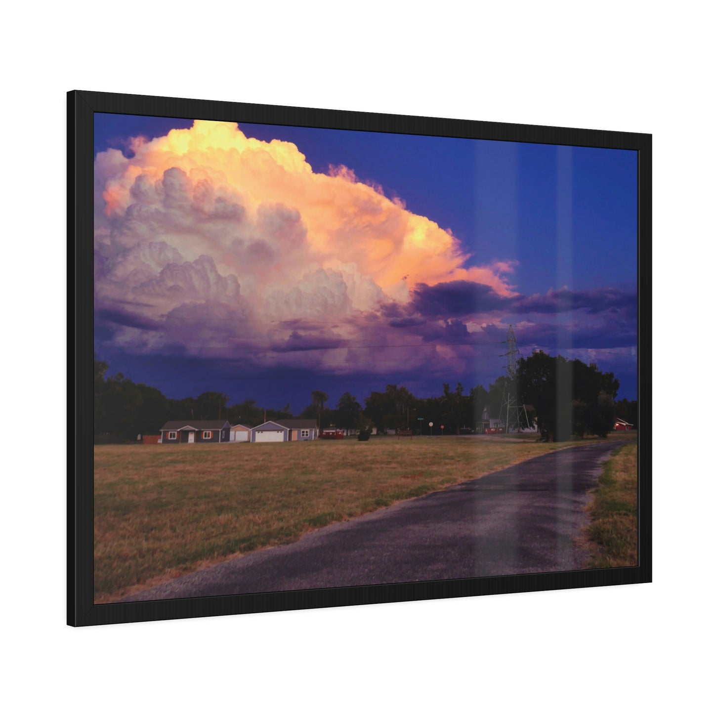 A Kansas Summer Storm Framed Picture