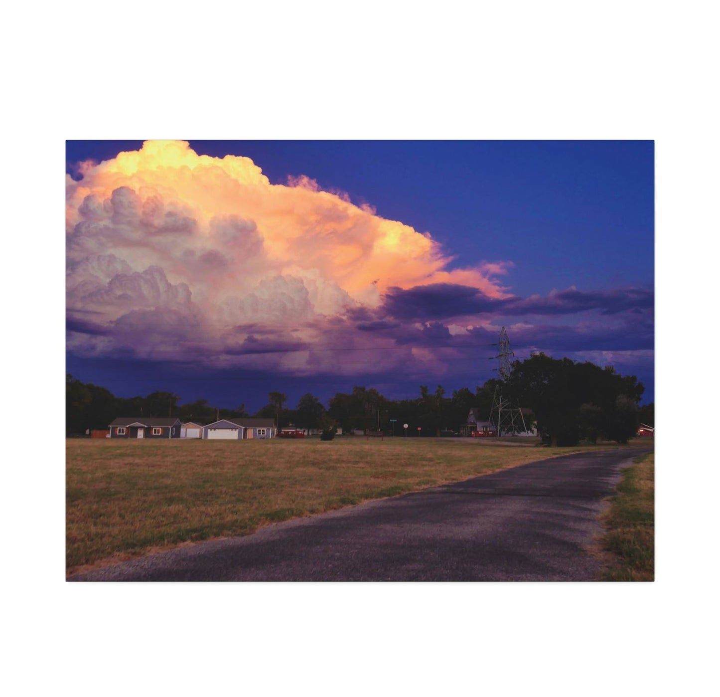 A Kansas Summer Storm Canvas