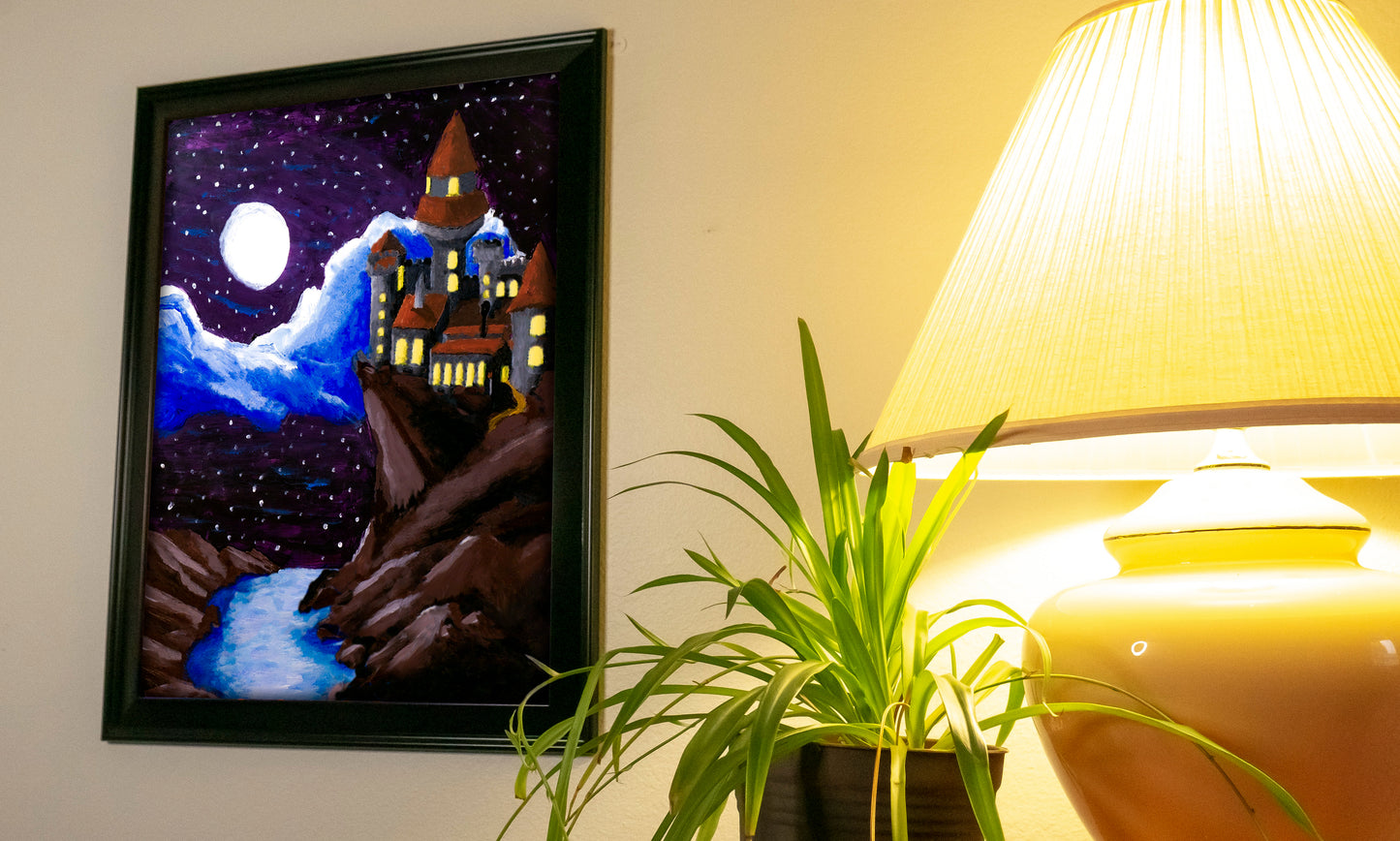 A Moonlit Castle Poster