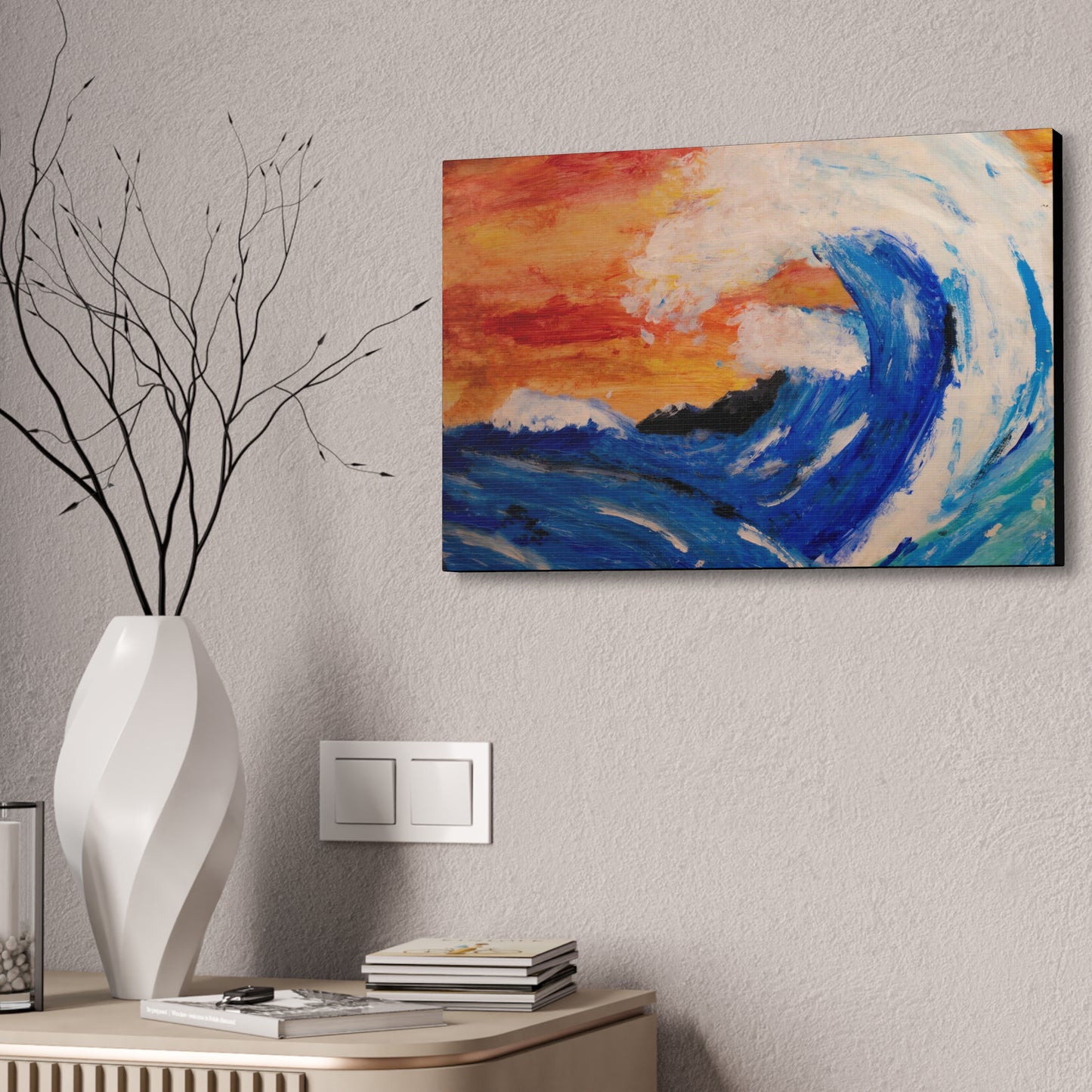 An Impressionists Wave Canvas