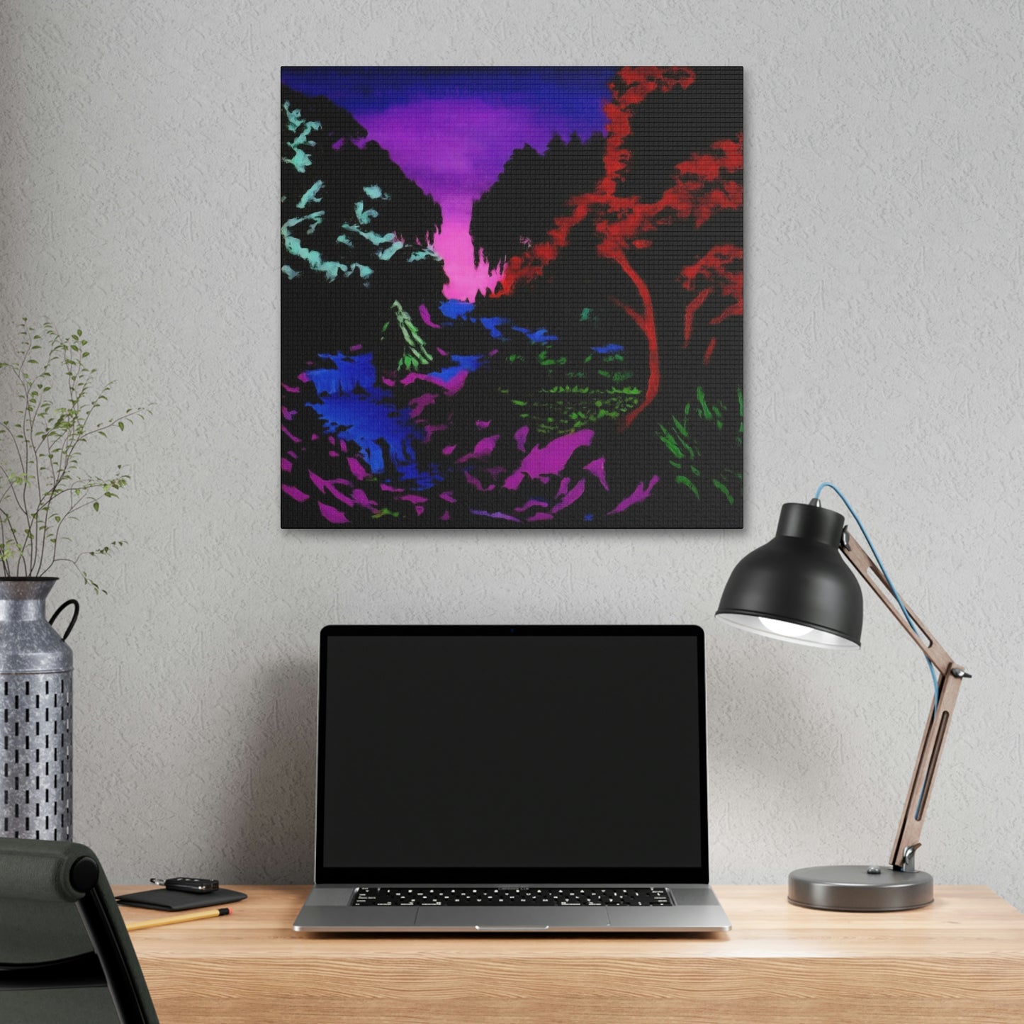 A Neon Forest Canvas