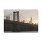 The Manhattan Bridge into NYC Canvas