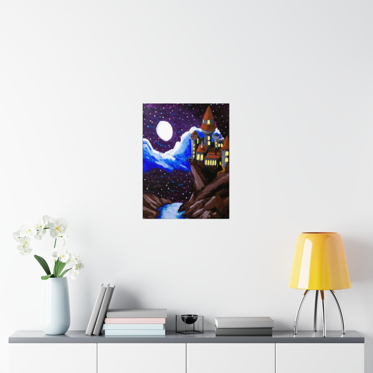 A Moonlit Castle Poster