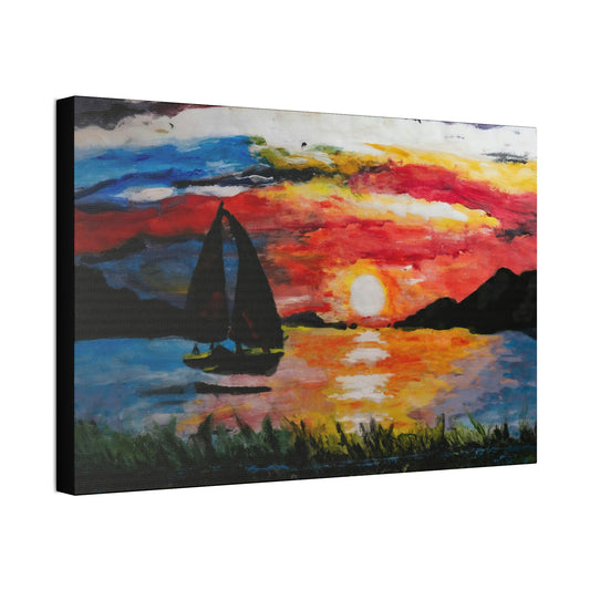 An Impressionists Sailboat Canvas