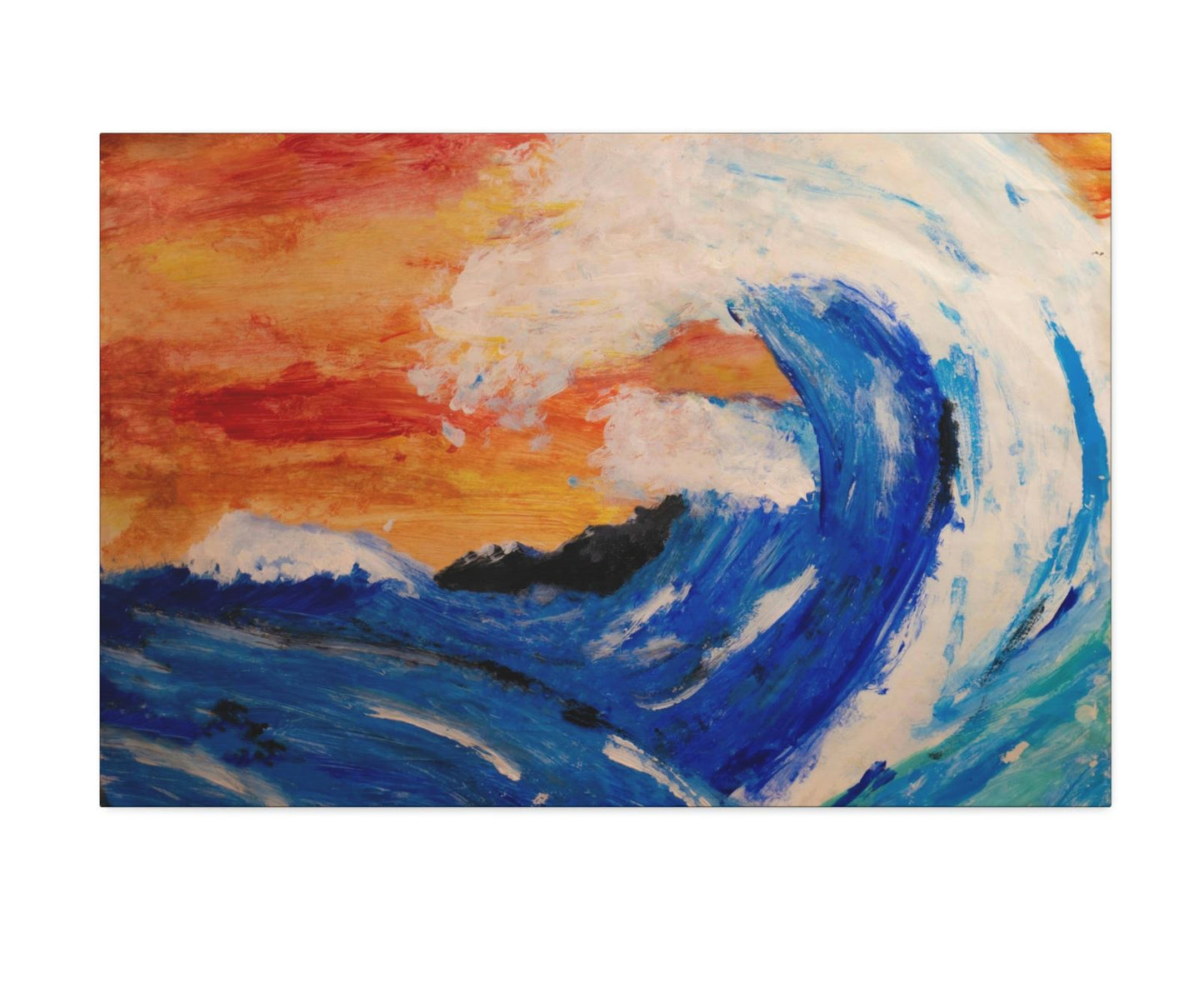 An Impressionists Wave Canvas